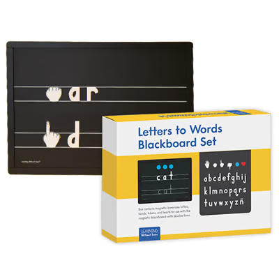 Letters to Words Blackboard Set