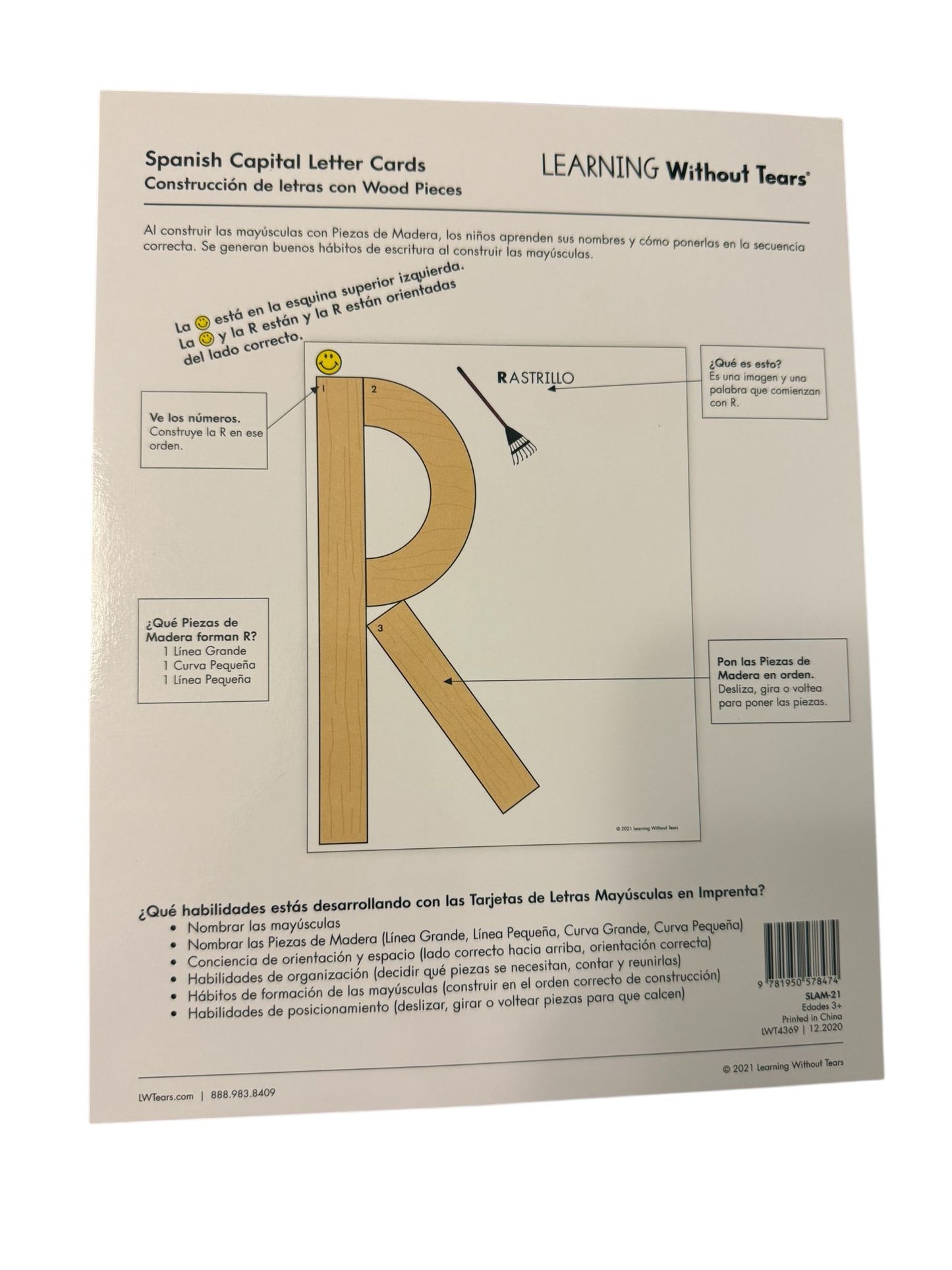 Spanish Laminated Capital Letters Cards
