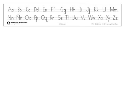 Print Alphabet Desk Strips (SPANISH)