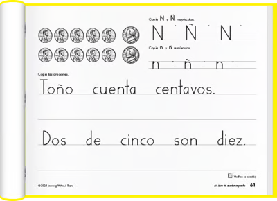 My Printing Book 2025 Student Edition (SPANISH - Mi Libro de Escribir Imprenta)